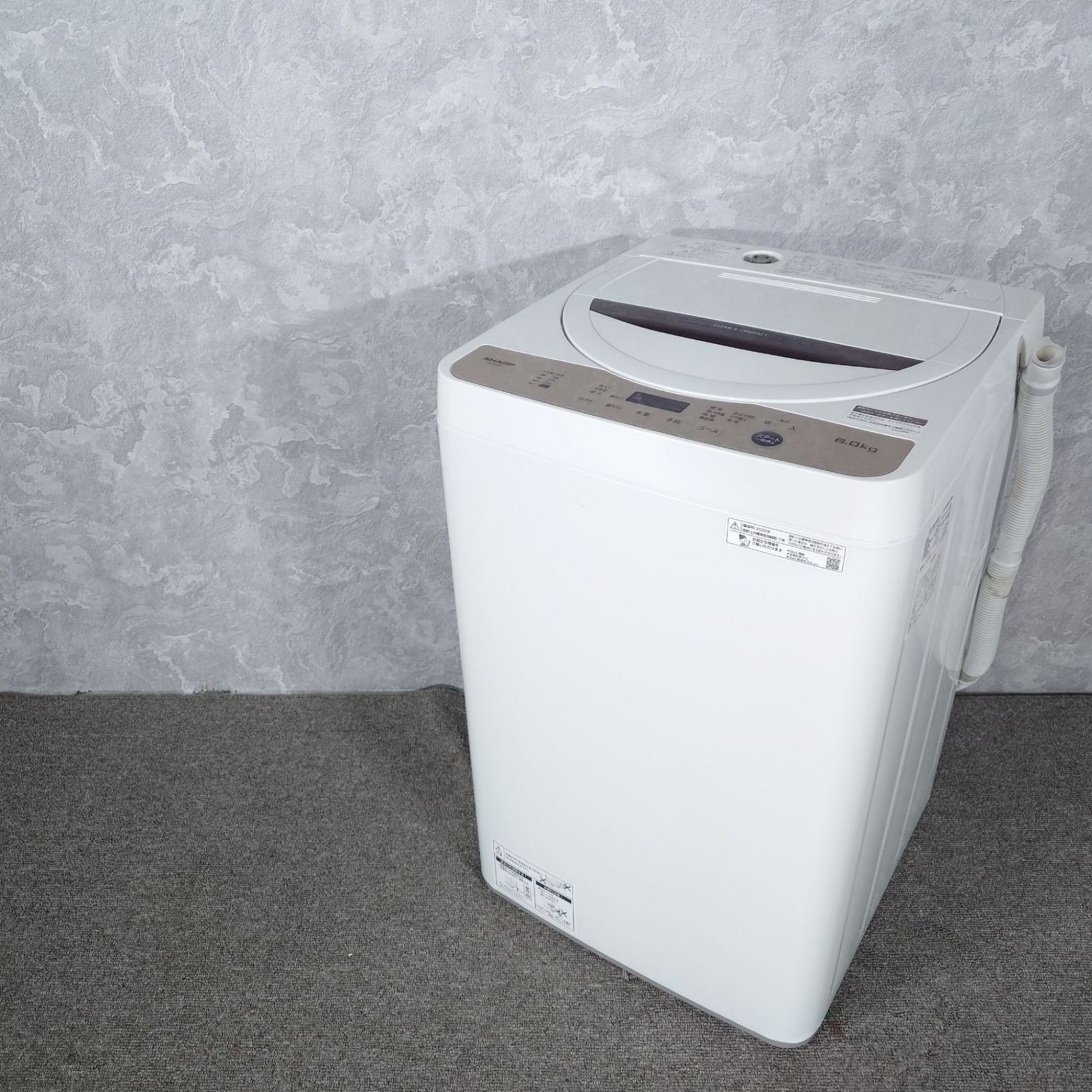 2022年製】SHARP シャープ ES-GE6F-T 洗濯機 6.0kg - メルカリ