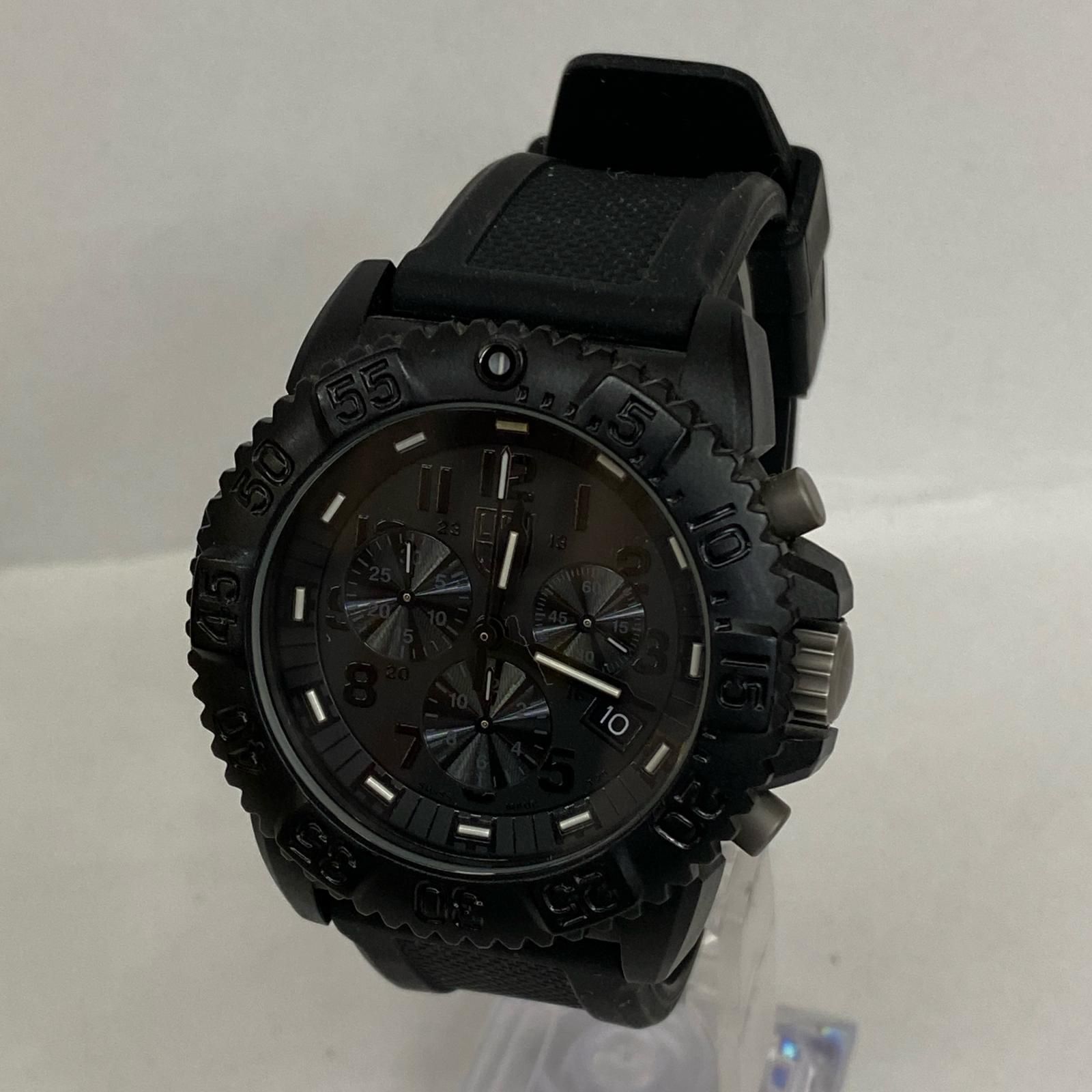 【加古川店】 中古 LUMINOX | ルミノックス 腕時計 NAVY SEAL COLORMARK CHRONOGRAPH ブラック 【131】 加古川店】 中古 LUMINOX | ルミノックス 腕時計 NAVY SEAL COLORMARK