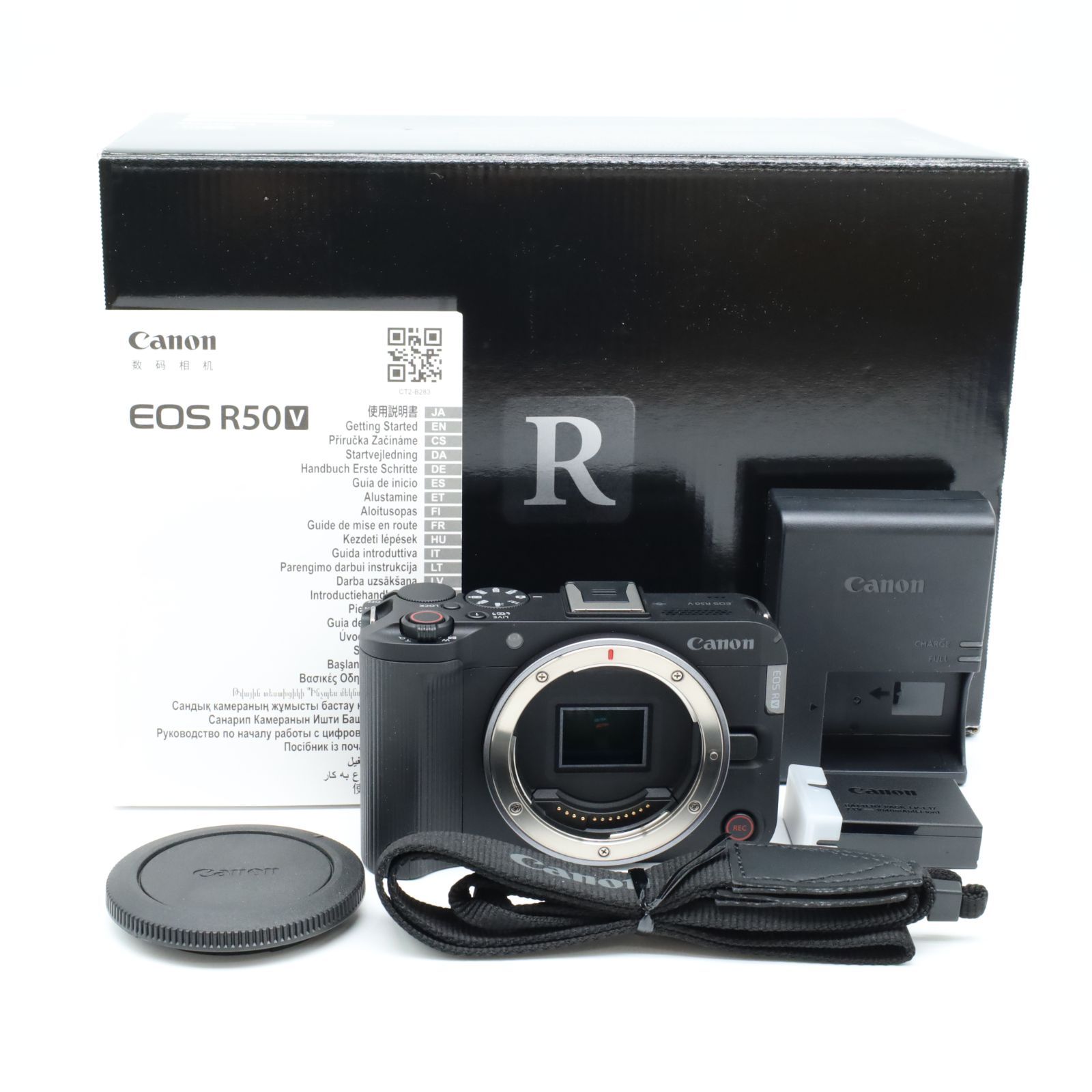 極上美品!!＞ CANON キヤノン EOS R50 V ボディ ♪あるとうれしい元箱 