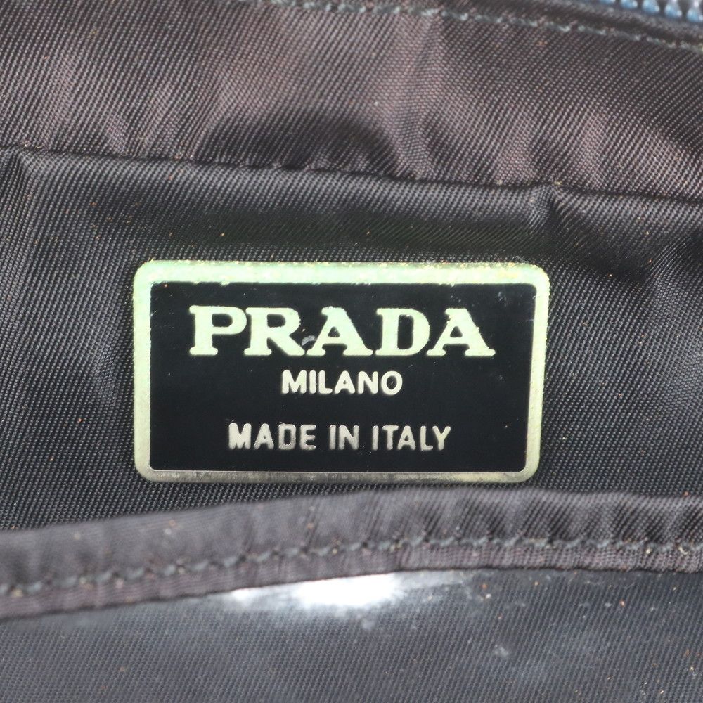 美品　PRADA プラダ トライアングル ポーチ テスート ギャランティカード 美品 プラダ ギャランティカード付 テスート ナイロン トライアングル