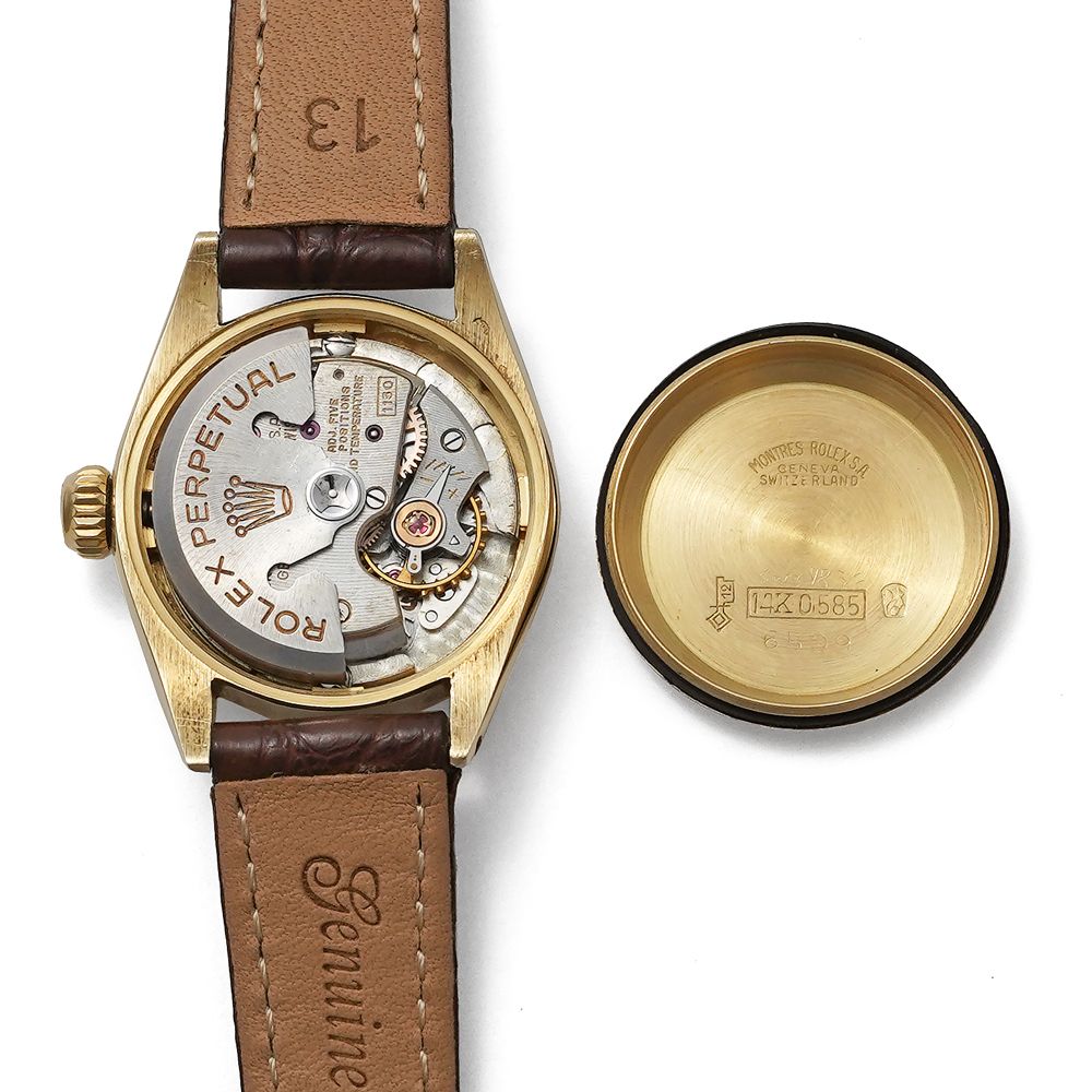 1959年前後 ROLEX オイスターパーペチュアル Ref.6619 シャンパンゴールド アンティーク品 レディース 腕時計 1959年前後 ROLEX オイスターパーペチュアル Ref.6619 シャンパン