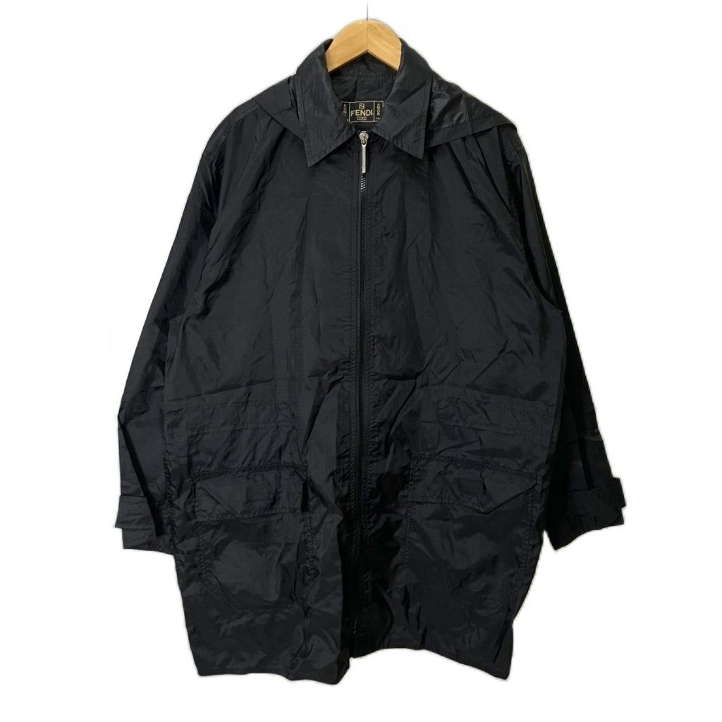 フェンディ FENDI JEANS ジャケット フーデット ジップアップ オールド 