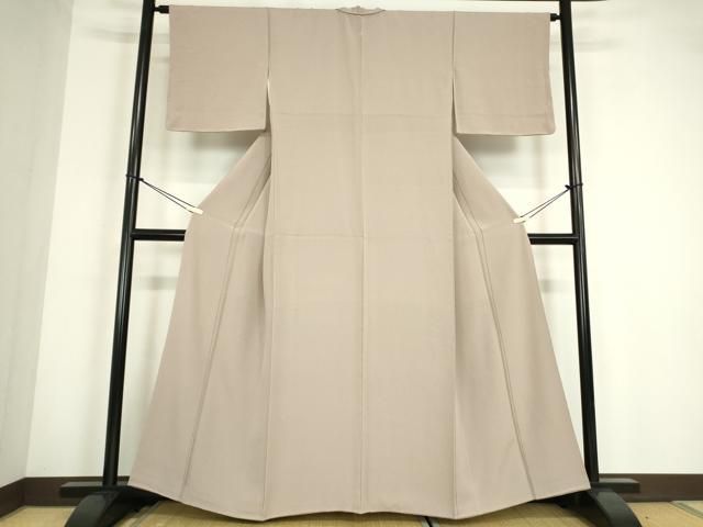 平和屋着物○上質な色無地 胡桃染色 正絹 逸品 未使用 DABC3550az