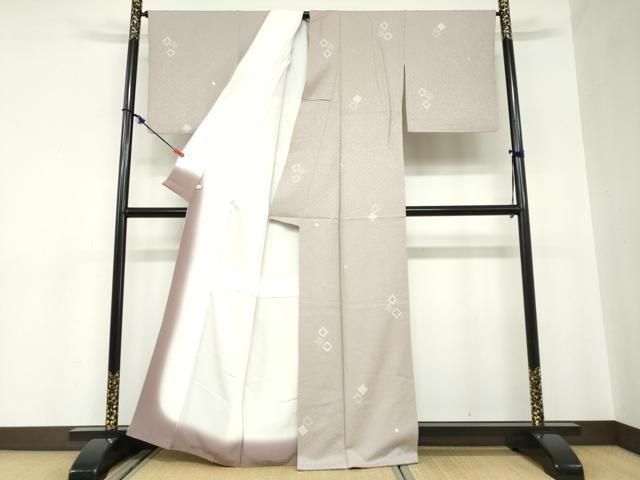 平和屋着物●上質な小紋　絞り　菱文　正絹　逸品　DABC2533ud 平和屋着物○上質な小紋 絞り 菱文 正絹 逸品 DABC2533ud - メルカリ