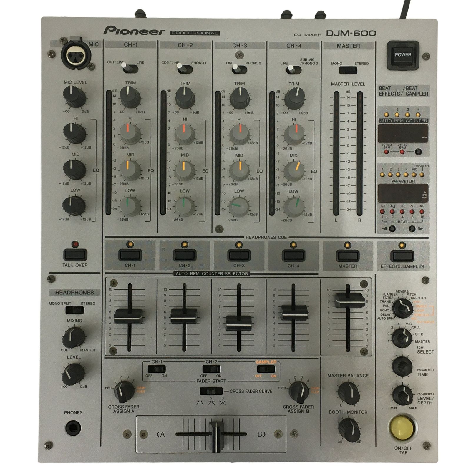 PIONEER DJM-600 パイオニア DJM600 DJミキサー ジャンク N11100656 