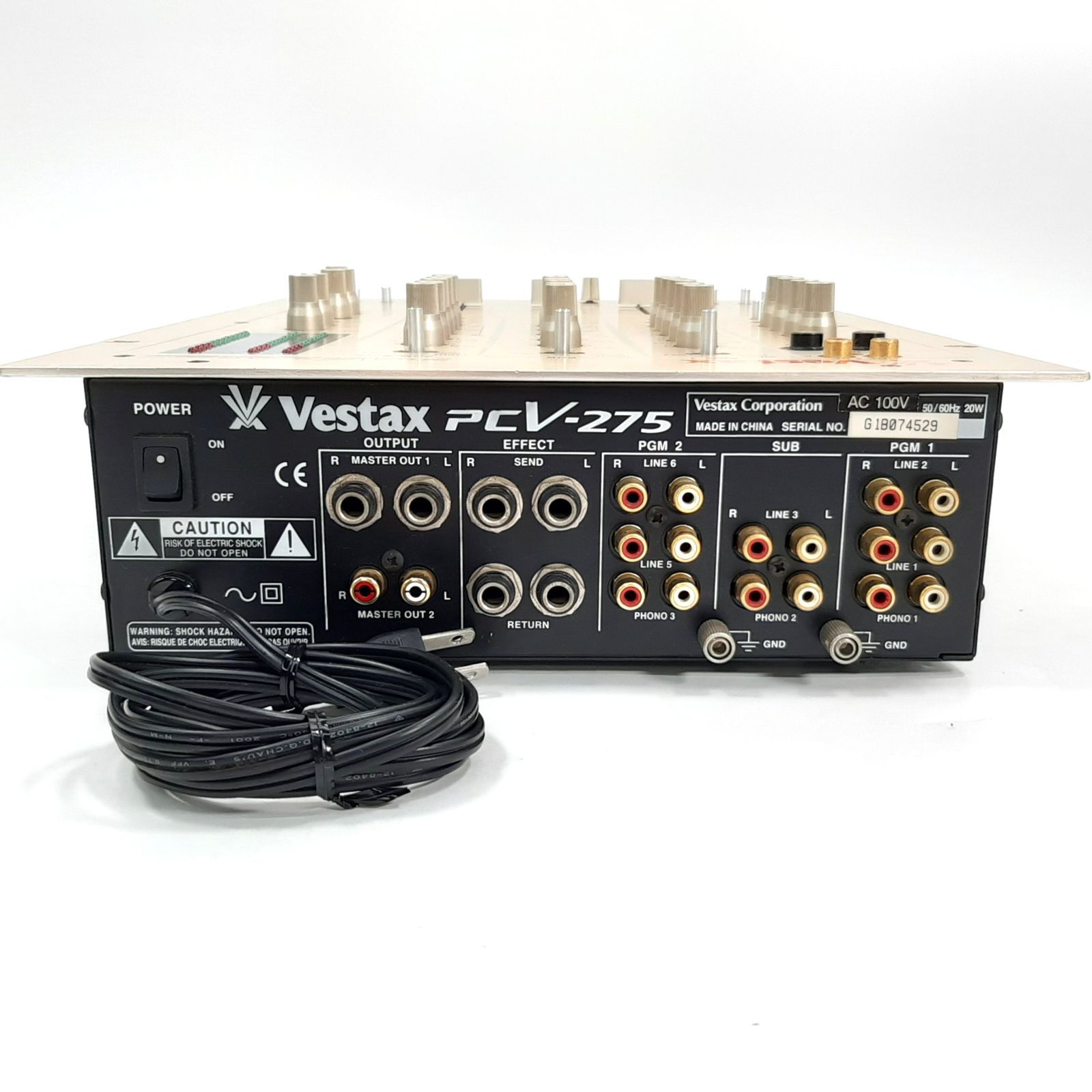 Vestax PCV-275 DJミキサー 3ch アイソレーター搭載 動作品 - メルカリ