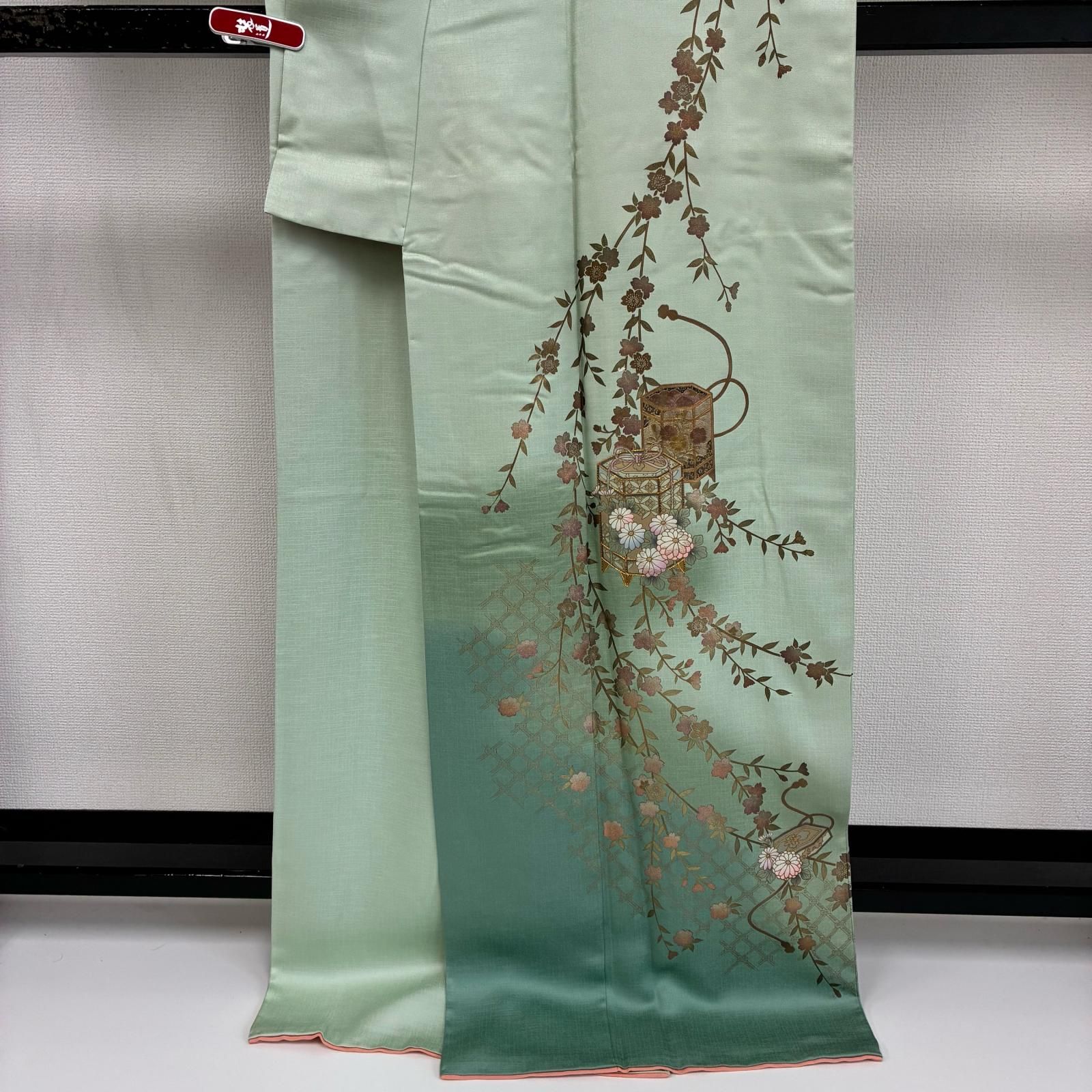 付下げ 箔押し 裄66.5 上品な染め 紋無し 正絹 着物 MK-5996 付下げ 箔押し 裄66.5 上品な染め 紋無し 正絹 着物 MK-5996