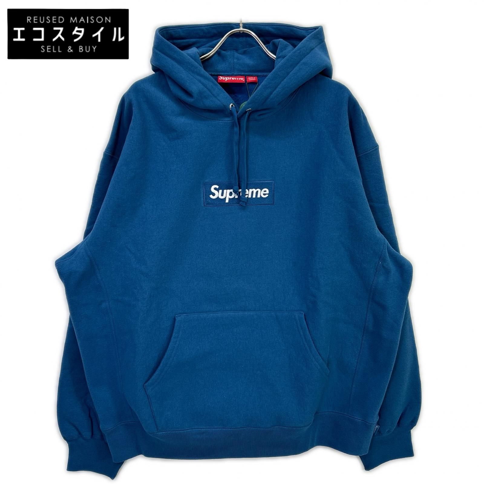 【本日のみ】Supreme 23AW BOXLOGOHOODED XL BLUE Supreme シュプリーム 23AW ﾌﾞﾙｰ Box Logo Hooded Sweatshirt ﾎﾞｯｸｽﾛｺﾞ
