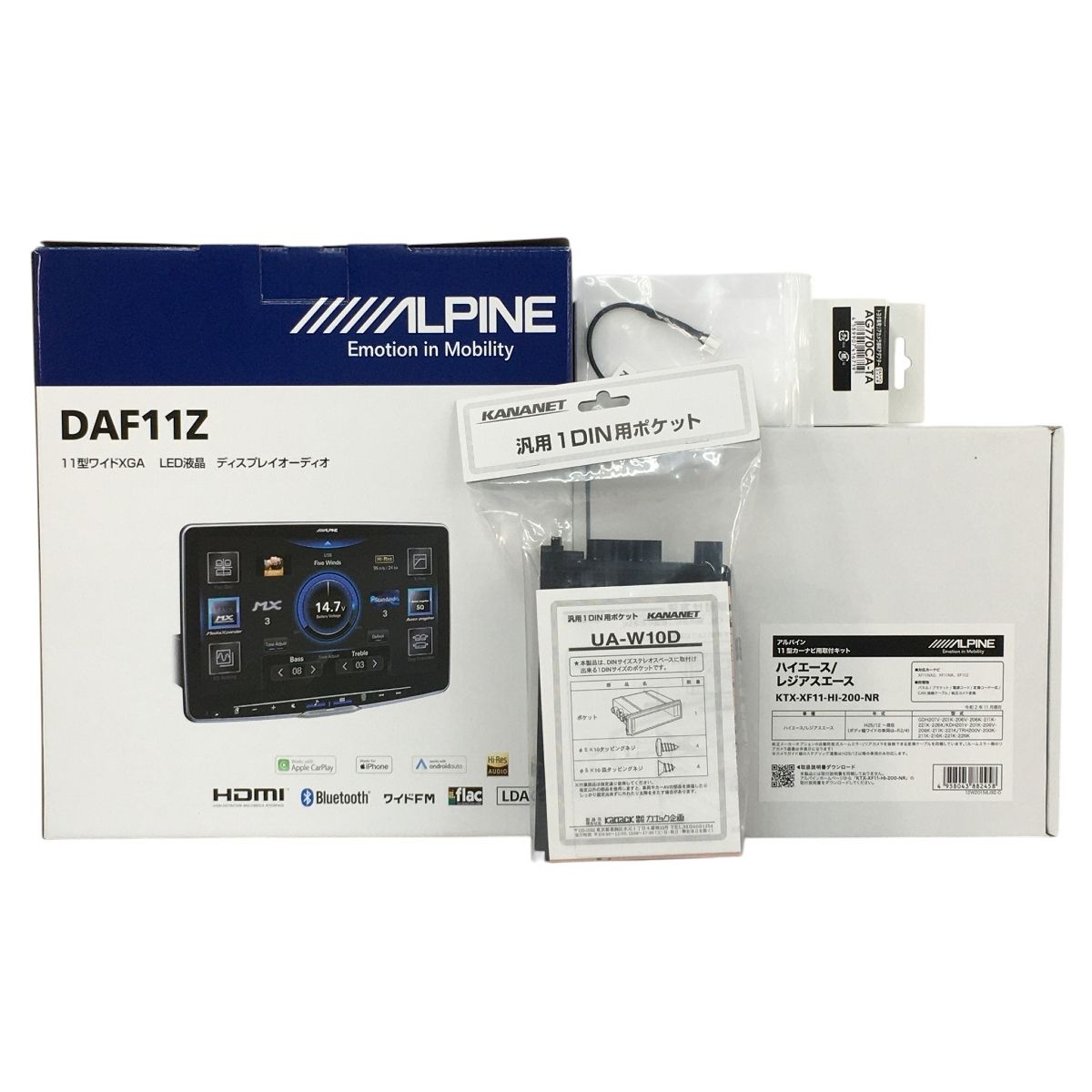 未使用 ALPINE DAF11Z 11型ワイドXGA LED液晶 ディスプレイオーディオ 