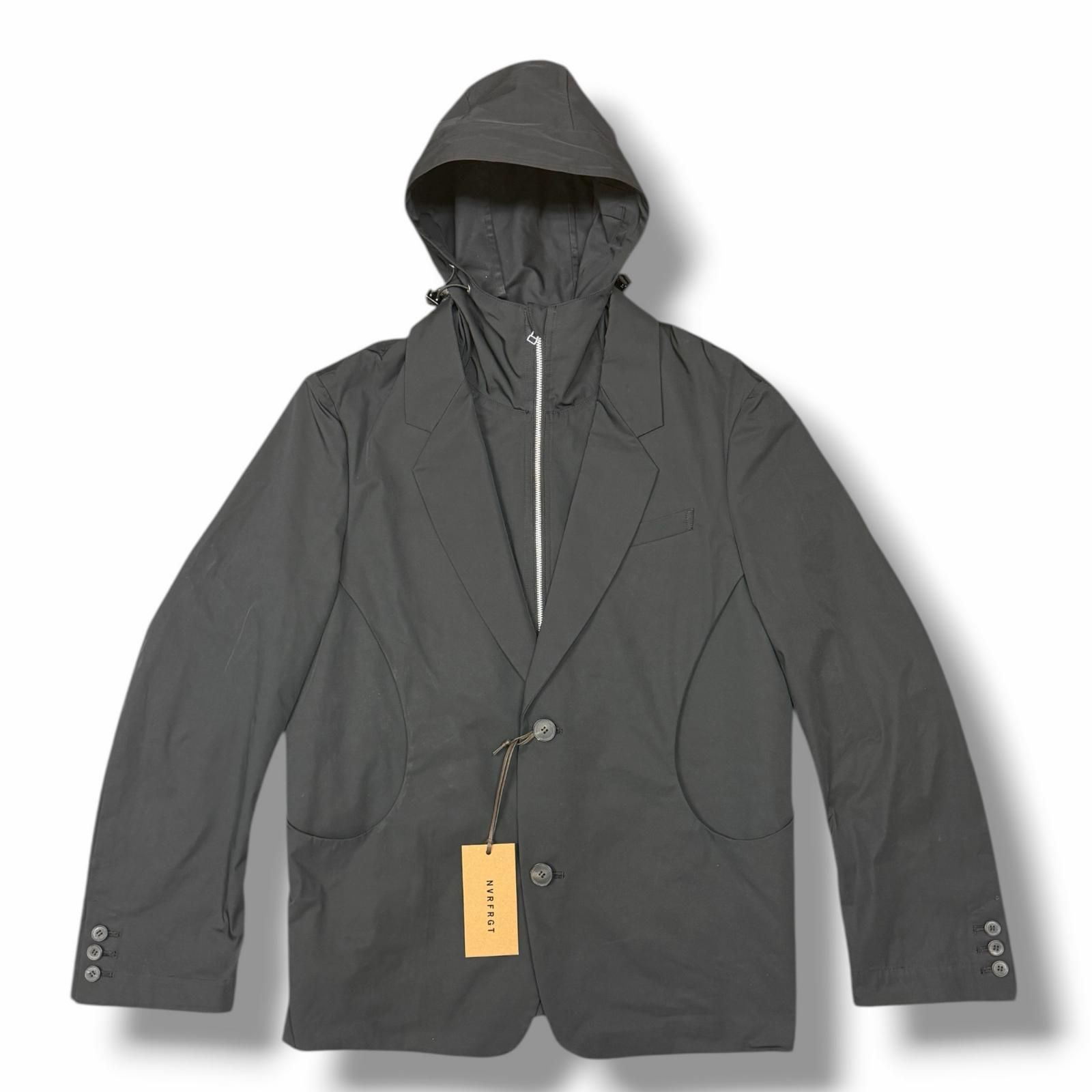 参考上代93500円 未使用 NVRFRGT Detachable Hooded Blazer 