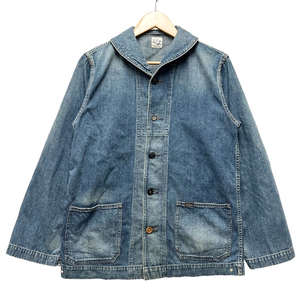 【専用出品】orslow カバーオール ORSLOW オアスロウ 加工 ショールカラー デニム カバーオール デニム