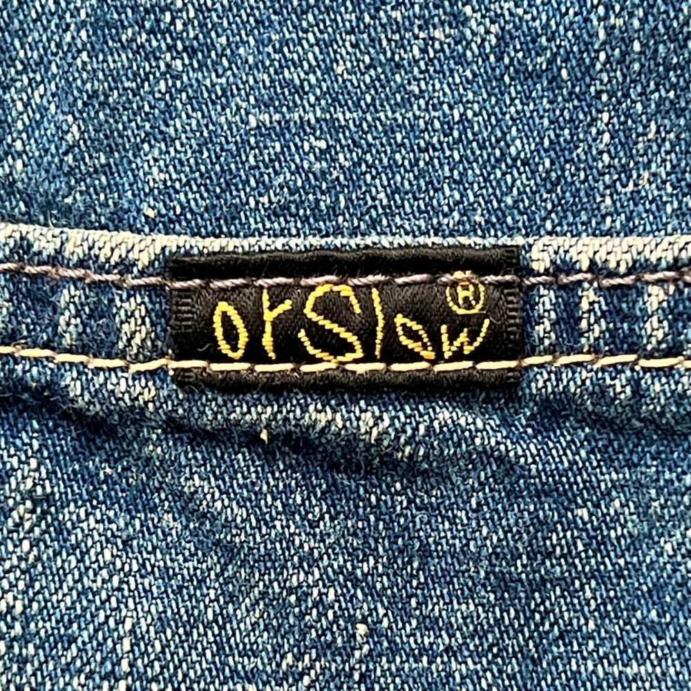 ORSLOW オアスロウ 加工 ショールカラー デニム カバーオール デニム