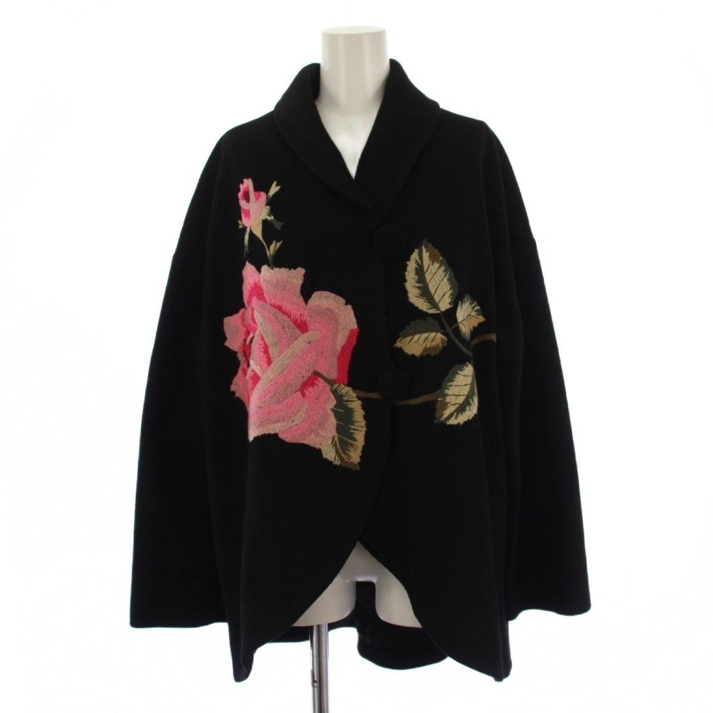 トクコプルミエヴォル TOKUKO 1er VOL 薔薇刺繍コート ミドル丈