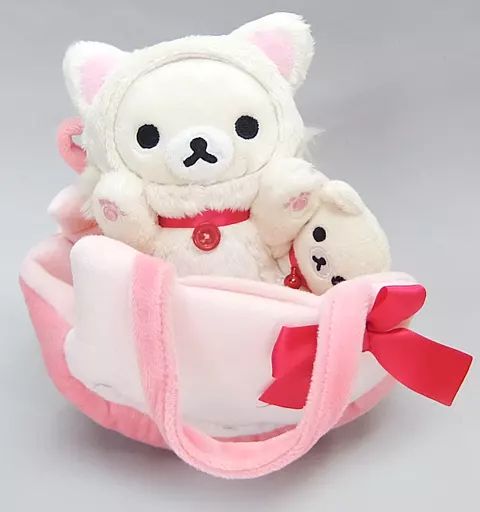 中古】ぬいぐるみ コリラックマ＆子ネコ つれてってぬいぐるみ