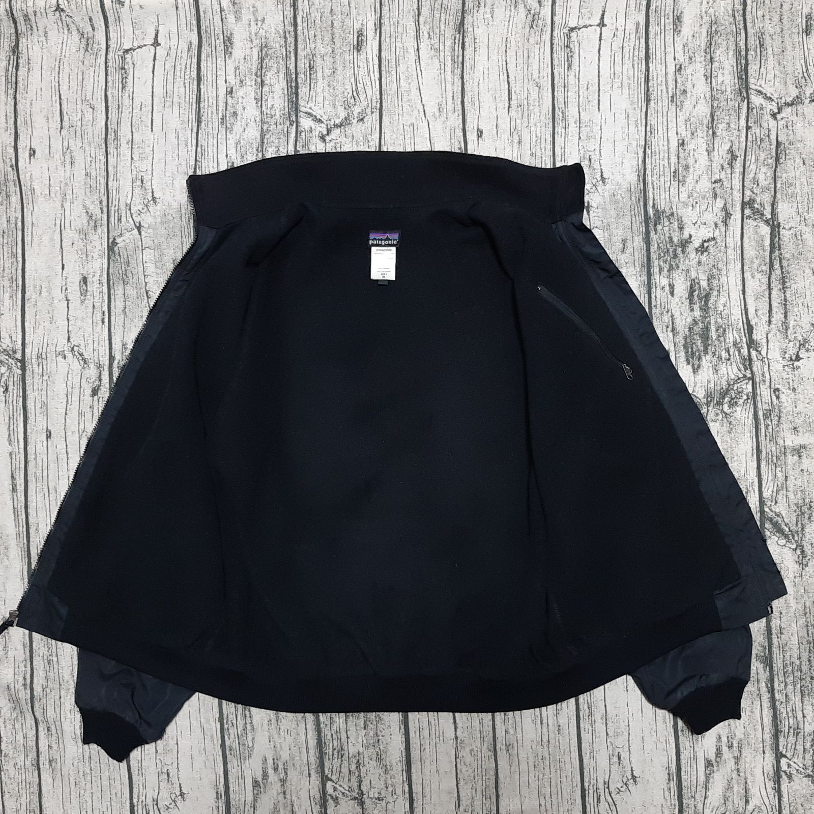 size M】パタゴニア シェルドシンチラ オールブラック 2007 patagonia 