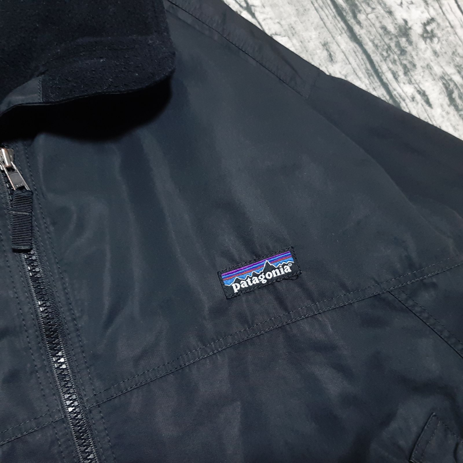 size M】パタゴニア シェルドシンチラ オールブラック 2007 patagonia 