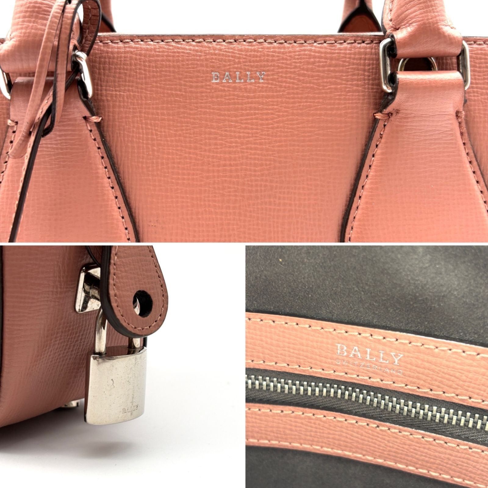 極美品 BALLY バリー ハンドバッグ ショルダーバッグ 2way 斜めがけ 肩 
