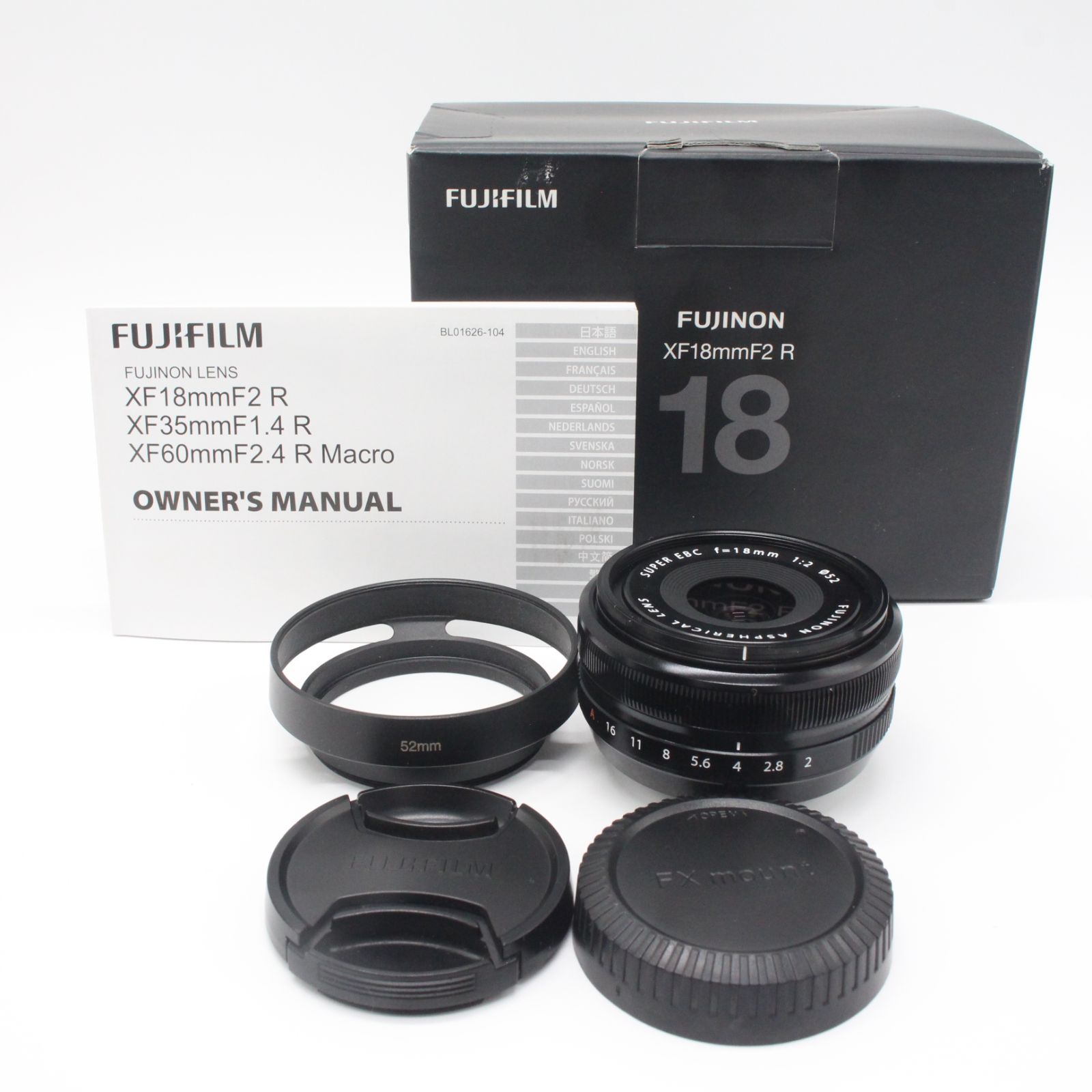嬉しい本箱・フード・説明書付き!□極上品□ FUJIFILM FUJINON 嬉しい本箱・フード・説明書付き!□極上品□ FUJIFILM FUJINON