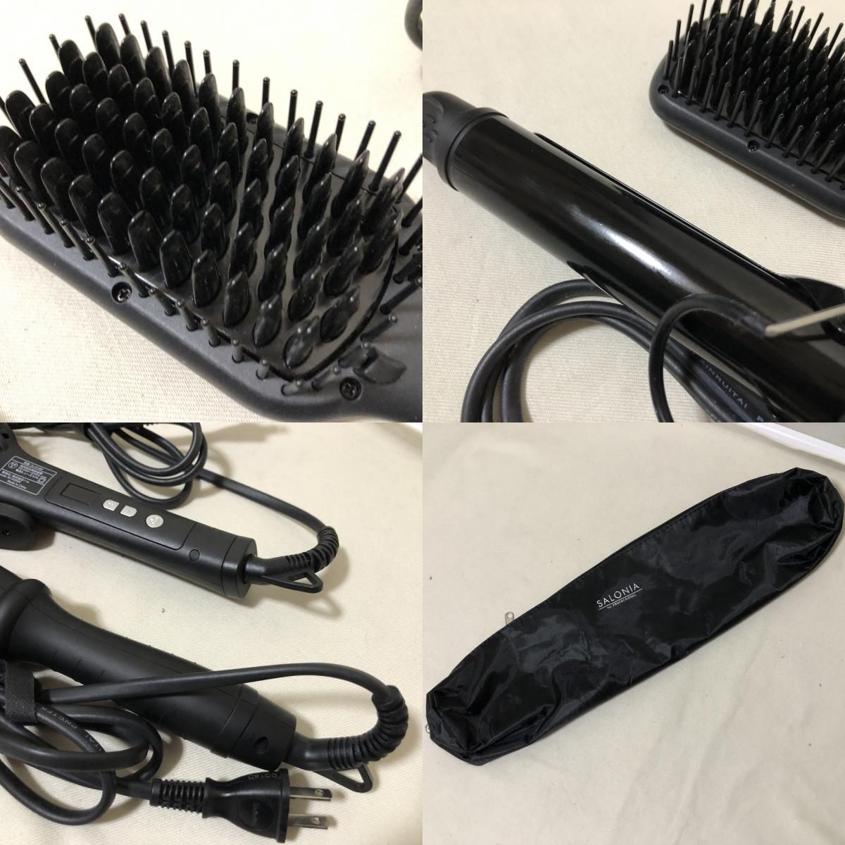 I063 SALONIA サロニア ヘアアイロン 3本セット カールアイロン ブラシ 