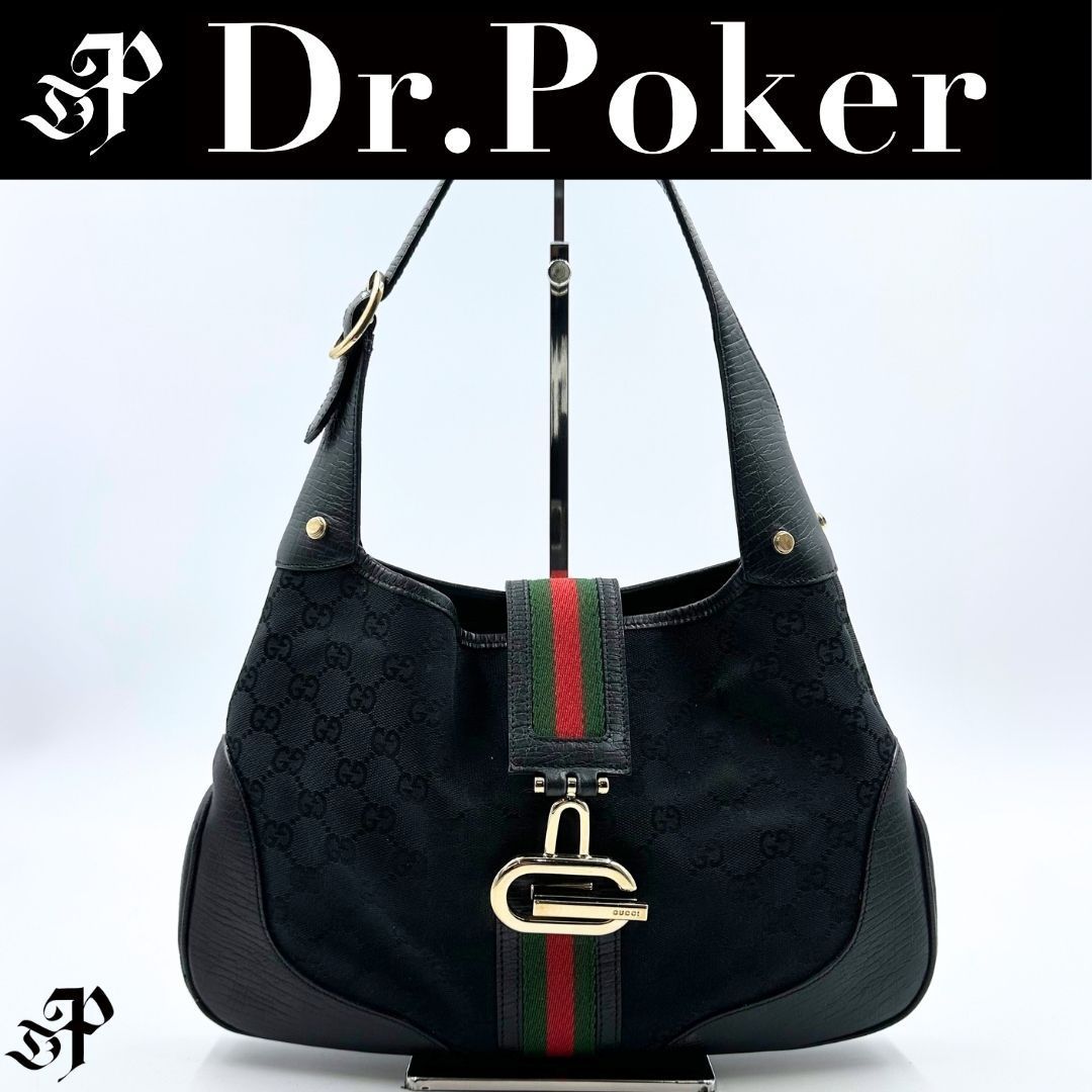 美品】Gucci 130779 GGキャンバス シェリーライン ショルダーバッグ