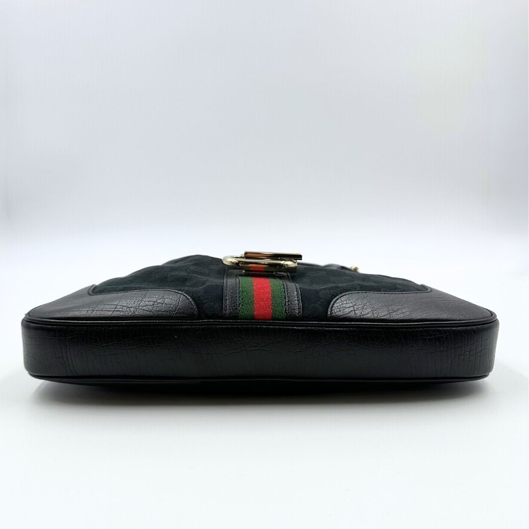 美品】Gucci 130779 GGキャンバス シェリーライン ショルダーバッグ