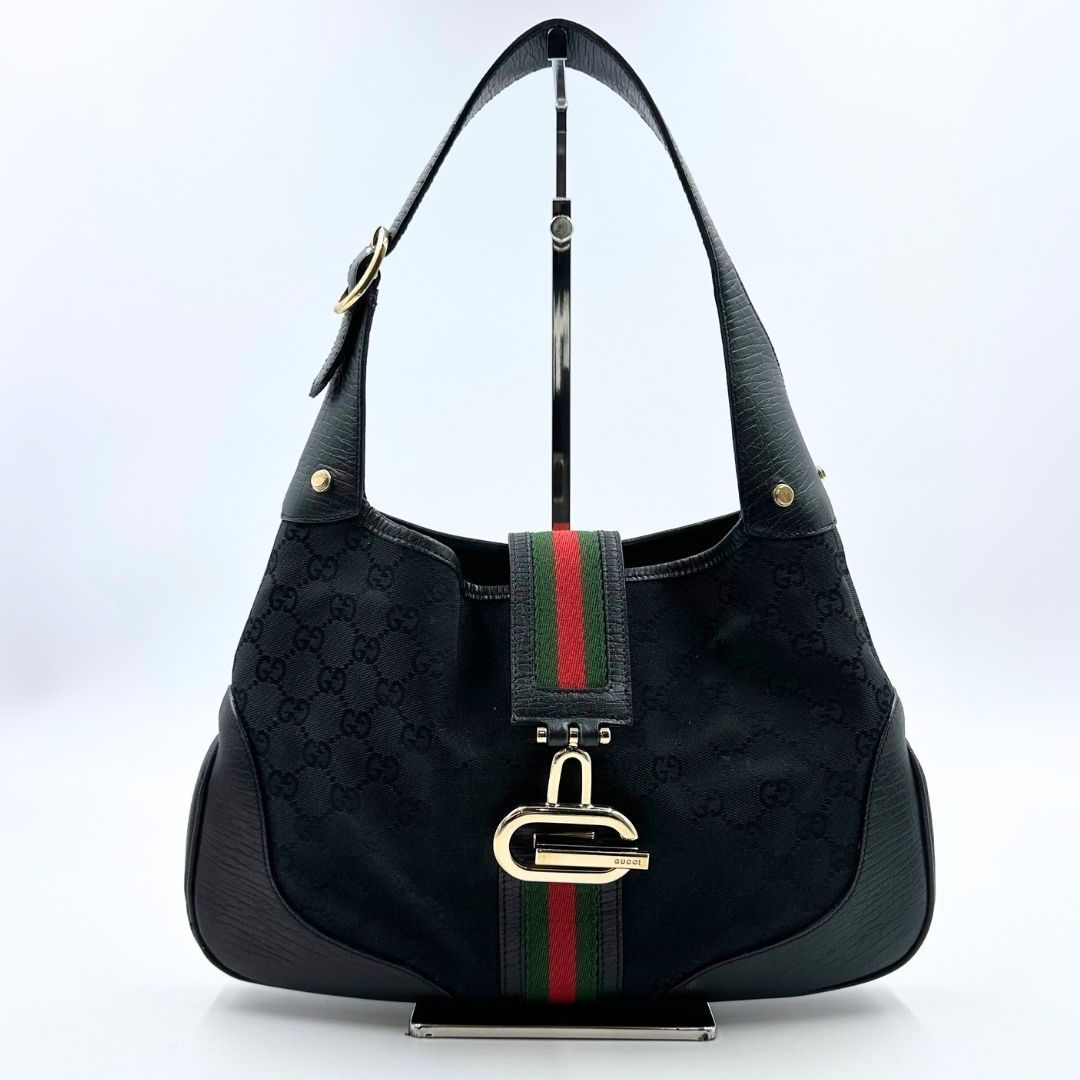 美品】Gucci 130779 GGキャンバス シェリーライン ショルダーバッグ