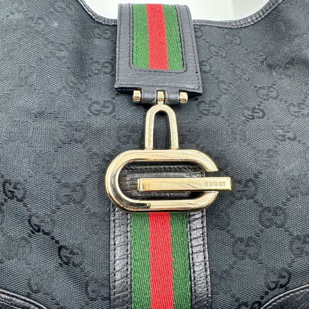 美品】Gucci 130779 GGキャンバス シェリーライン ショルダーバッグ
