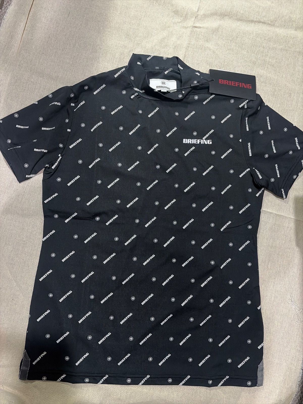 ブリーフィング MONOGRAM HIGH NECK レディース ブラック M 新品タグ付 ブリーフィング MONOGRAM HIGH NECK レディース ブラック M