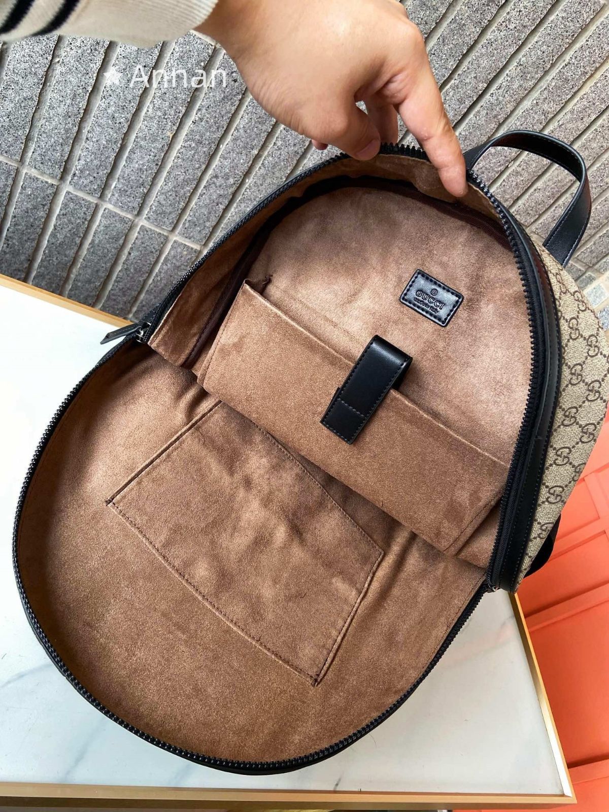 新品同様 人気 GUCCI グッチ GGスプリーム バックパック リュック 