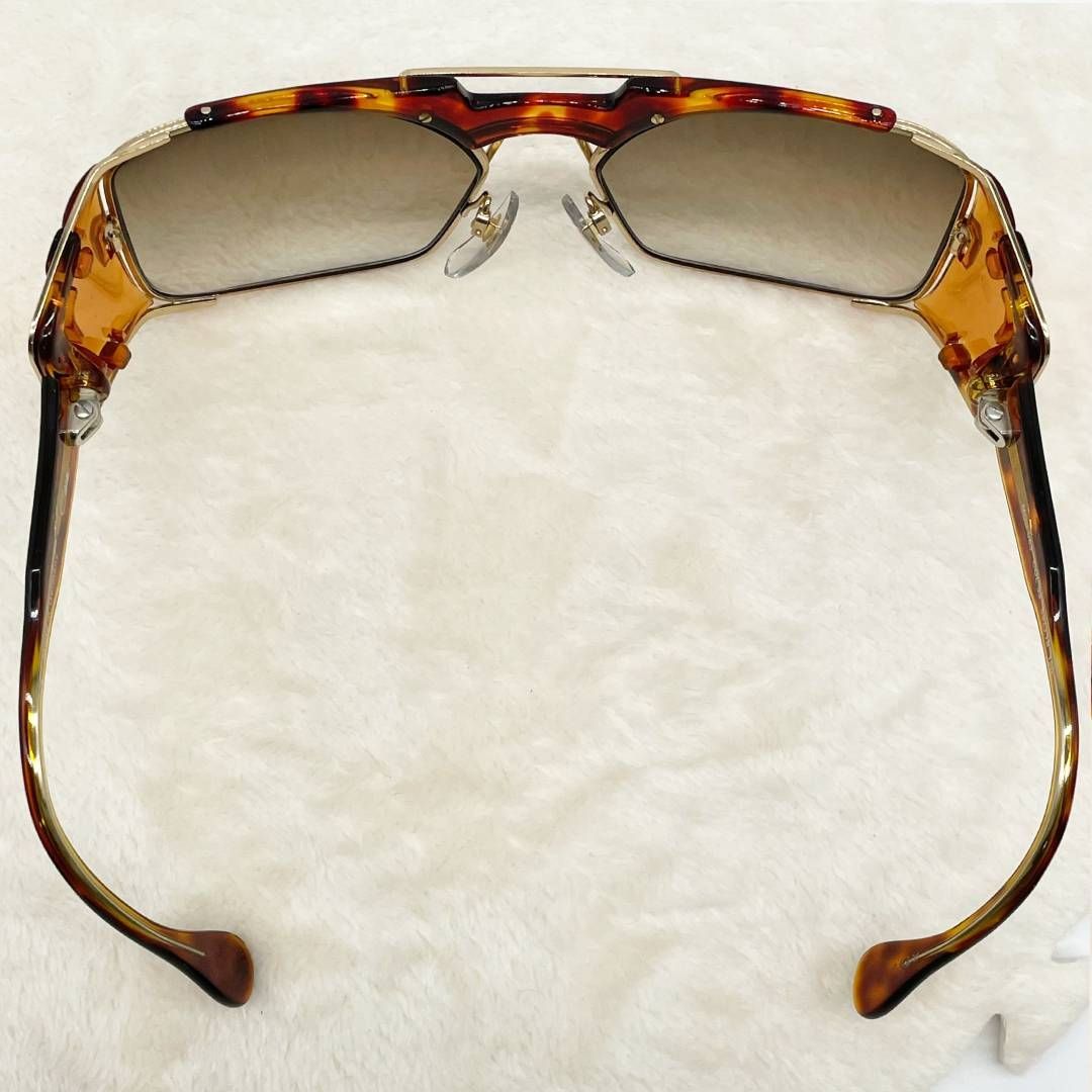 カザール CAZAL メガネ サングラス 度入り ブラウン アンバー Y2K 