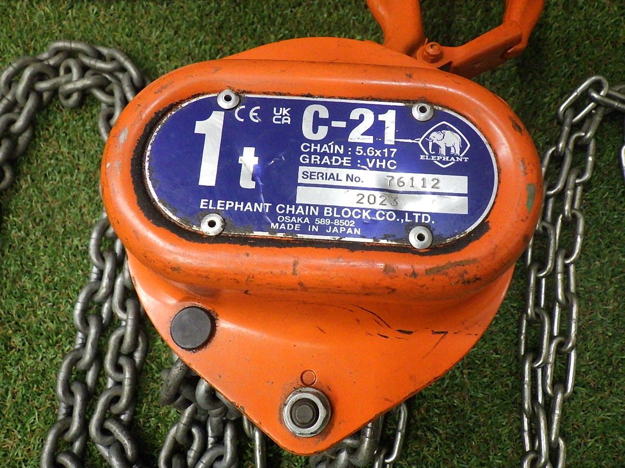 ELEPHANT エレファント 象印 チェーンブロック 1t 1トン C-21 重量物の 