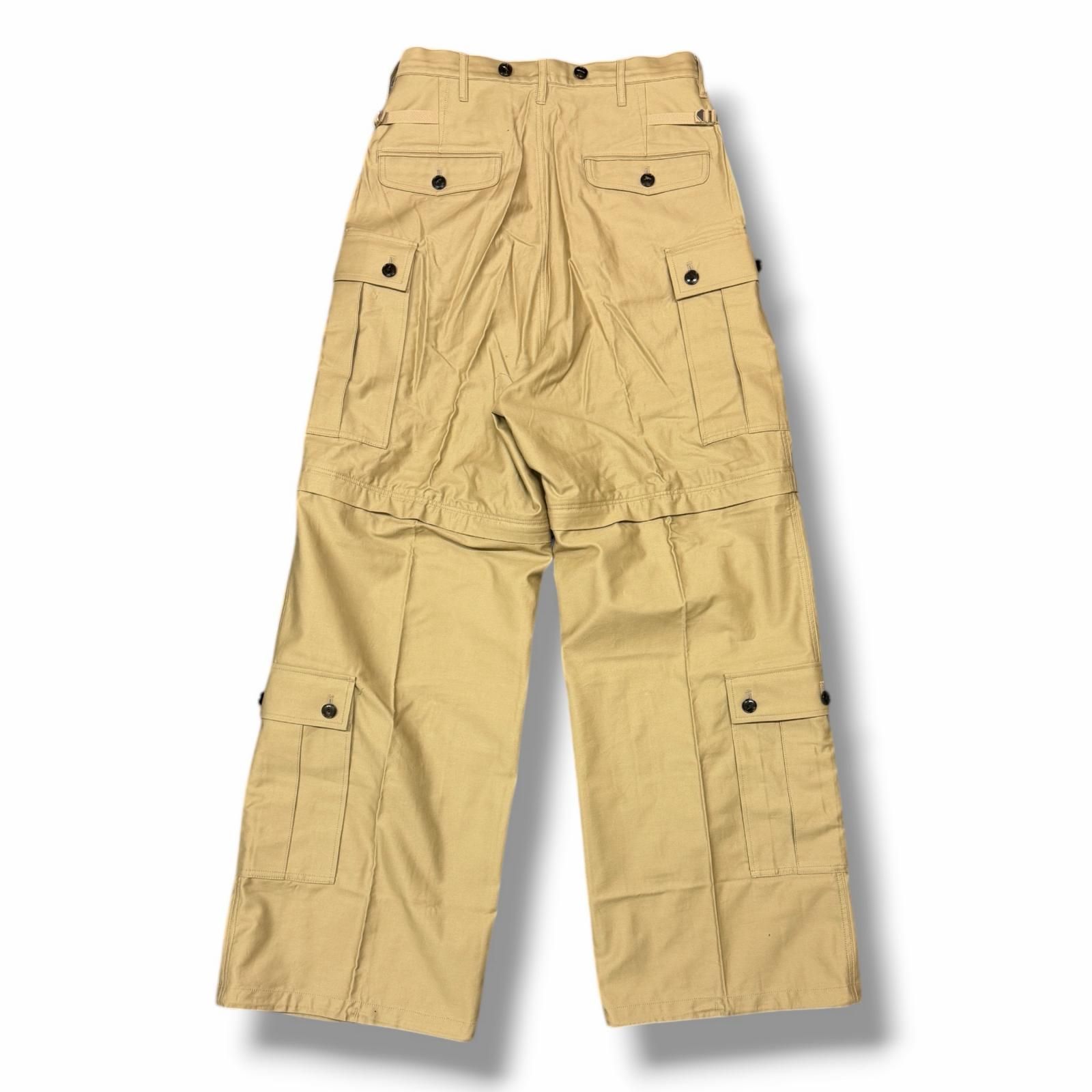 参考上代75900円 未使用 SUGARHILL  25SS ZIP CARGO TROUSERS ジップカーゴパンツ トラウザー カーゴパンツ シュガーヒル 2541000301 ベージュ 34 （11335M） 参考上代75900円 未使用 SUGARHILL 25SS ZIP CARGO TROUSERS ジップ