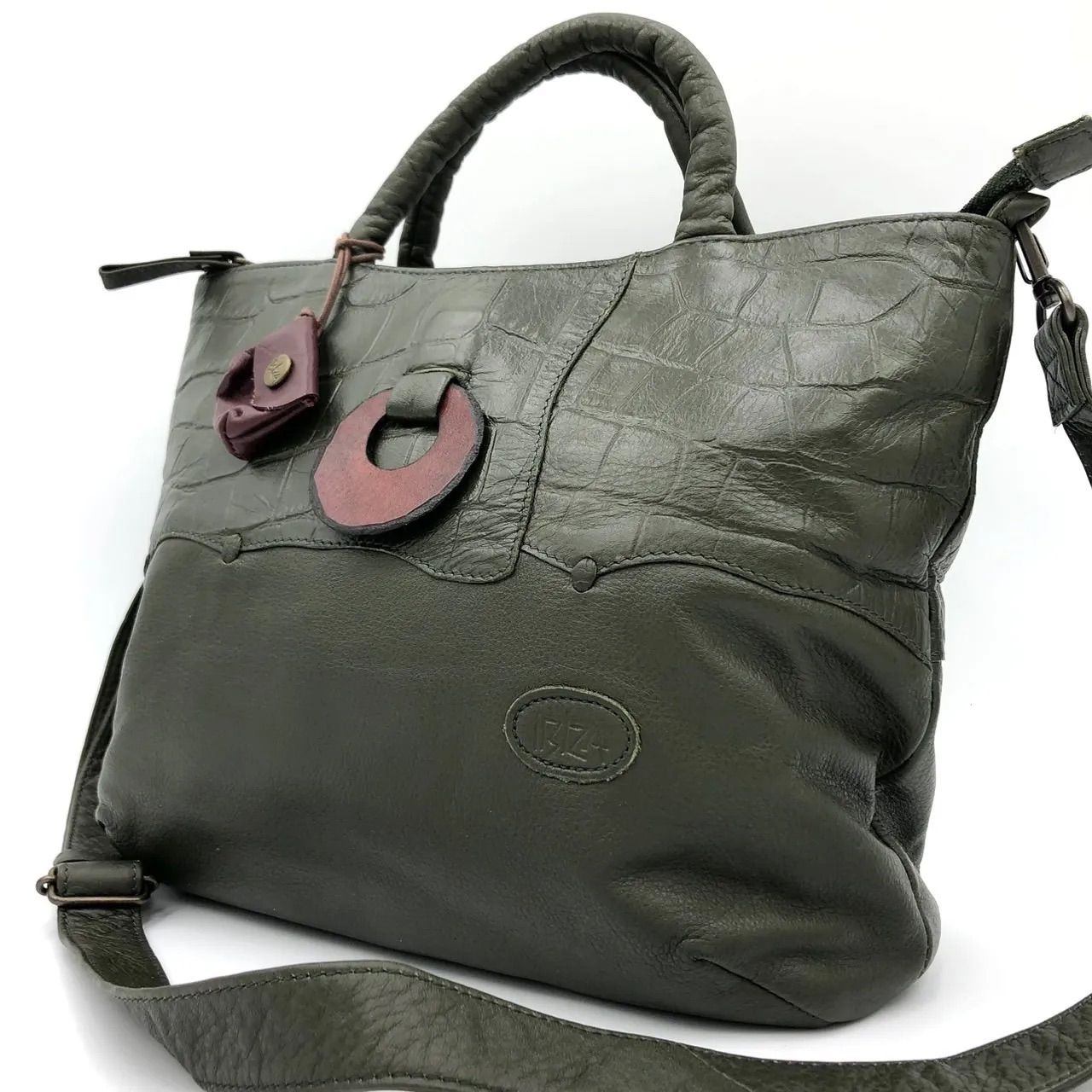 美品】IBIZA イビザ 2WAY ショルダーバッグ ハンドバッグ レザー 
