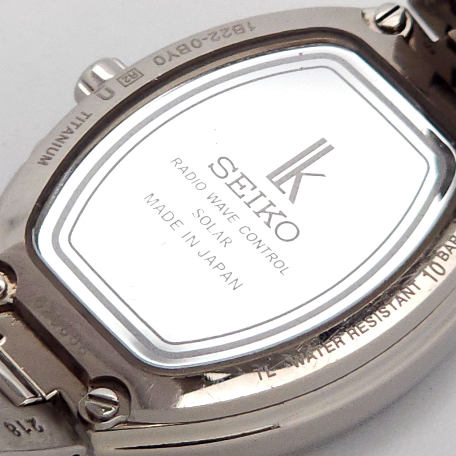 SEIKO セイコー ルキア 1B22-0BY0 ソーラー電波 動作品 チタニウム