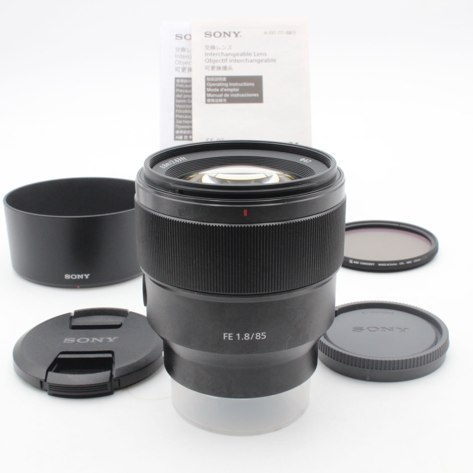 ほぼ新品】 SONY ソニー FE 85mm f1.8 SEL85F18 Eマウント sony 