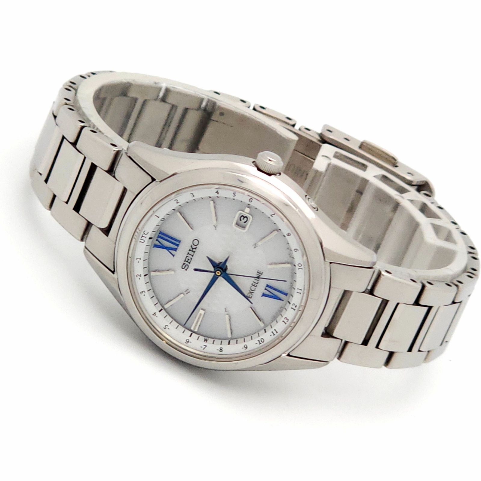 ☆良品 SEIKO セイコー エクセリーヌ 1B25-0AT0 ソーラー電波 動作品