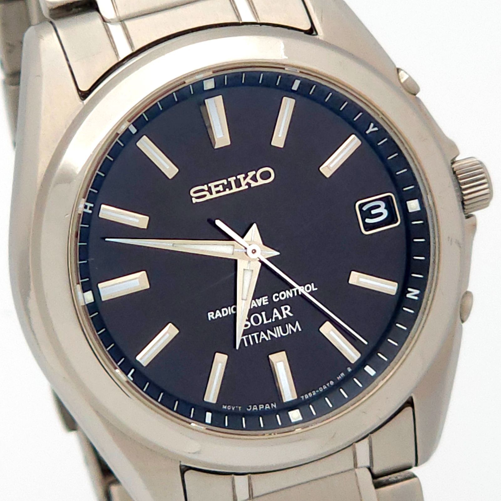 SEIKO セイコー 7B52-0AK0 ソーラー電波 動作品 チタニウム - メルカリ