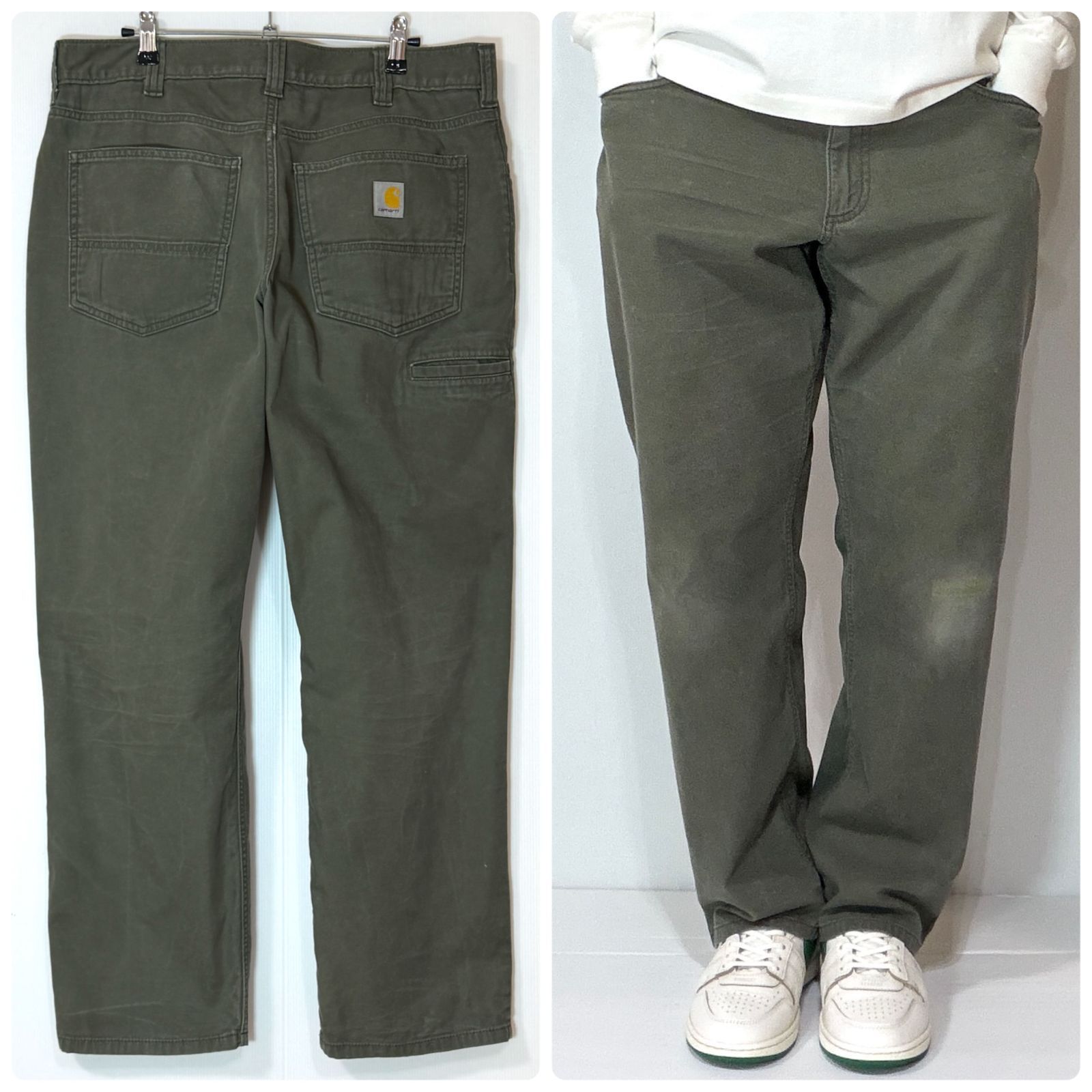 中*る様 【ゴールデンサイズ】カーハート ペインターパンツ モスグリーン W34 ゴールデンサイズ Carhartt カーハート ライトダック ペインターパンツ