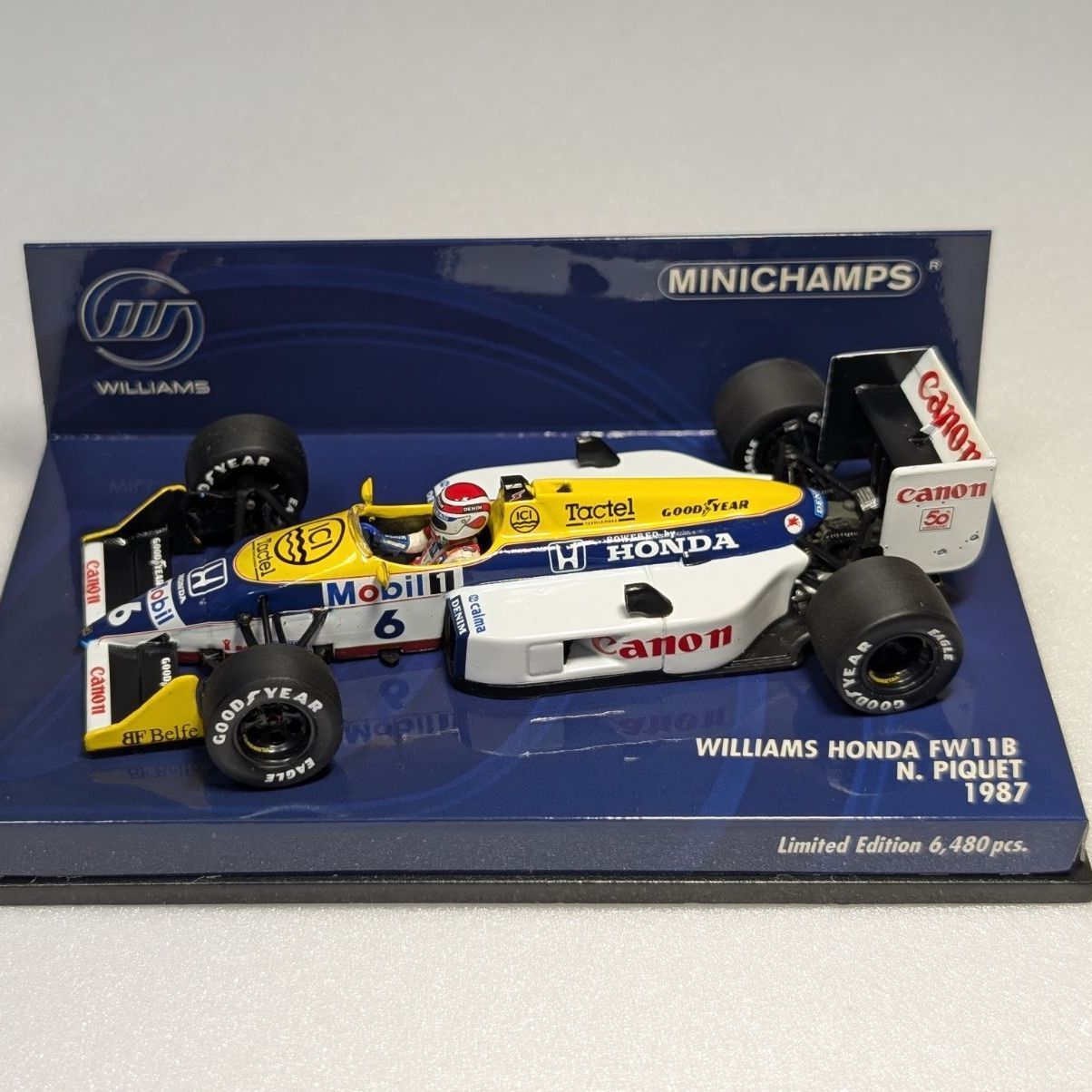 ◇割引対象◇ 1/43 ミニチャンプス ウィリアムズ ホンダFW11B ネルソン