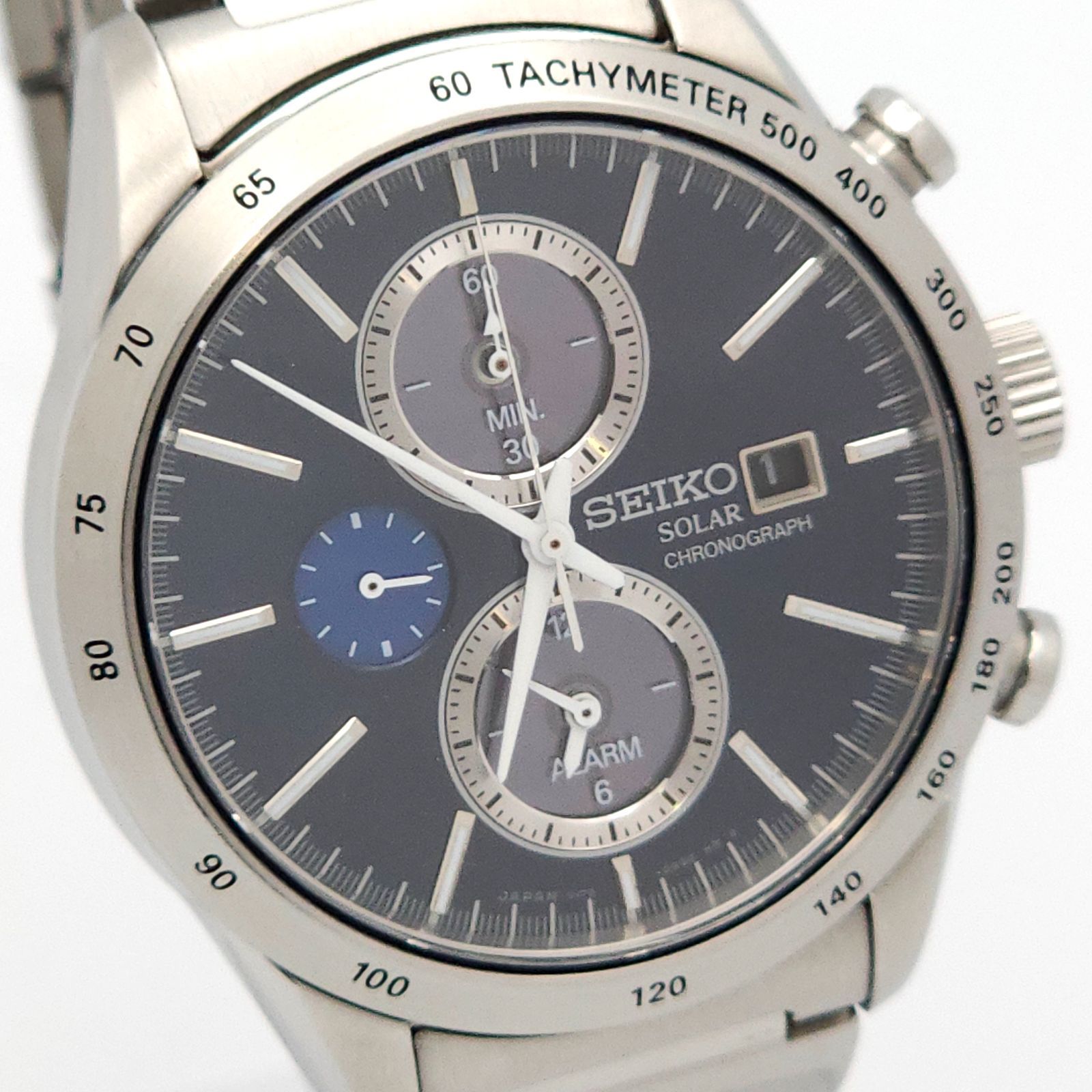 ☆良品 SEIKO セイコー クロノグラフ V172-0AP0 ソーラーQZ 動作品 