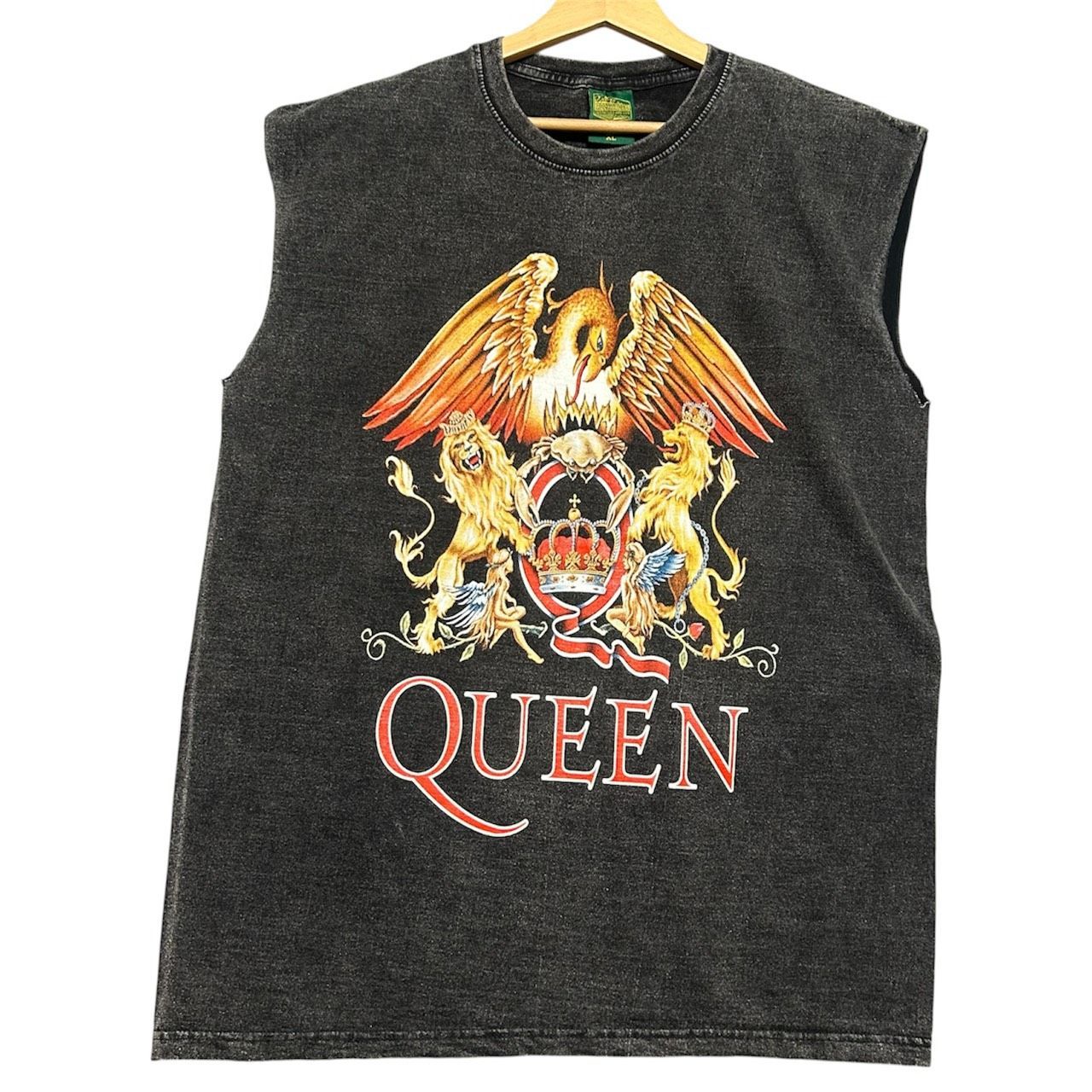 新品 クイーン QUEEN バンドTシャツ ノースリーブ カットソー XL 黒 墨 