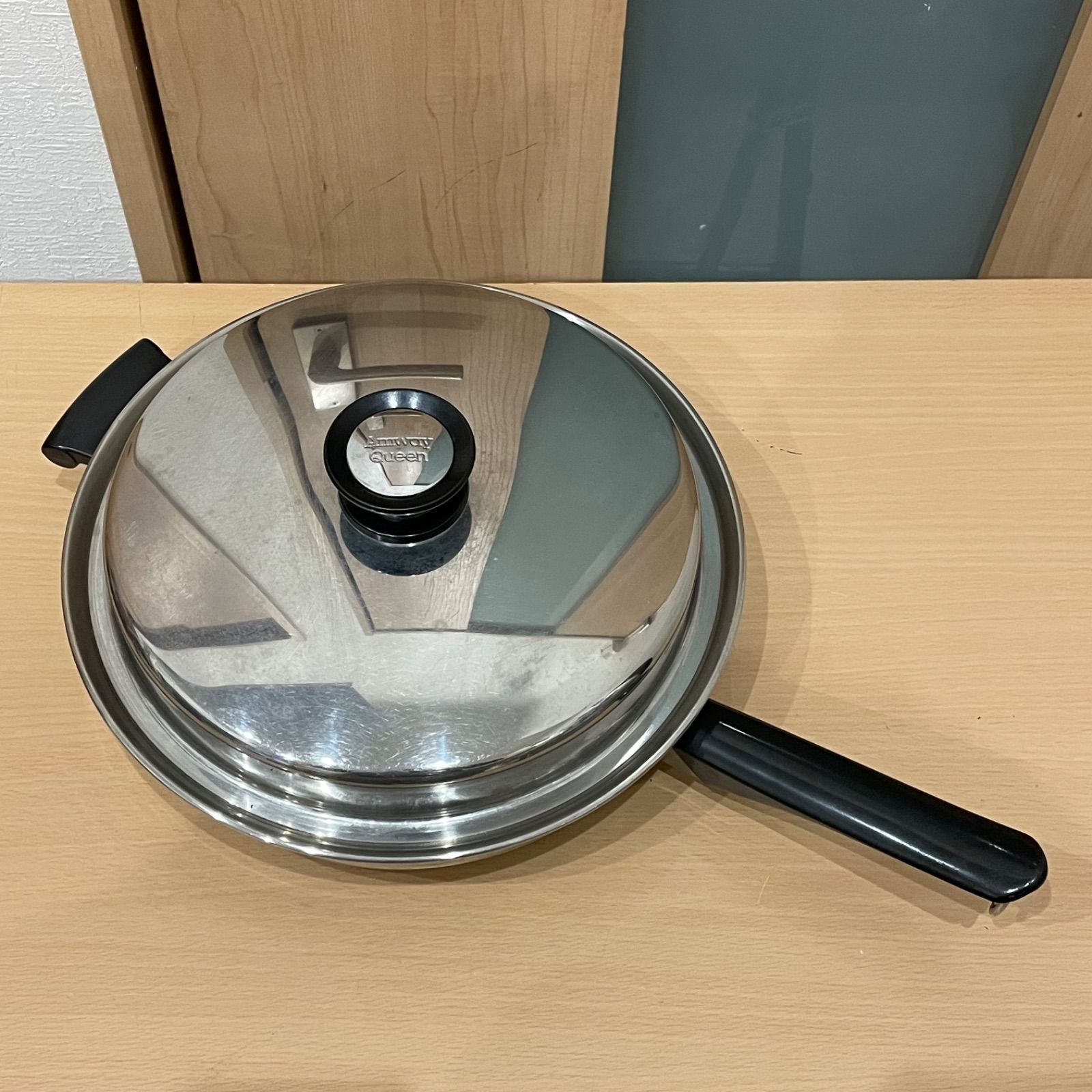 Amway Queen アムウェイ クイーン 大フライパン 片手鍋 フライパン 蓋 