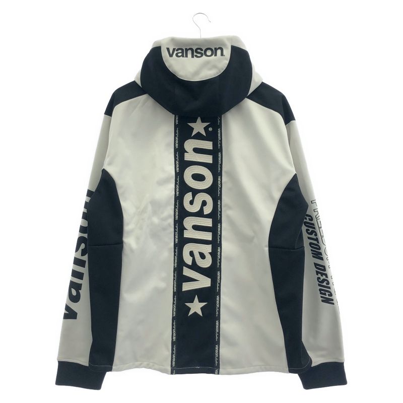 【中古】VANSON ストレッチボンディングフルZIPパーカー サイズXXL ホワイト バンソン[19][240019522140] 中古】VANSON ストレッチボンディングフルZIPパーカー サイズXXL