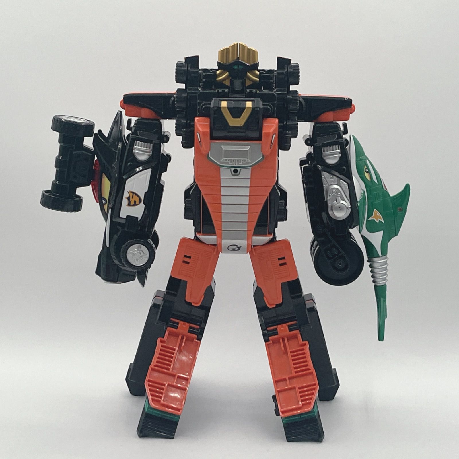 付属品欠品なし/DXエンジンソウル3個付き】炎神合体 DXガンバルオー 