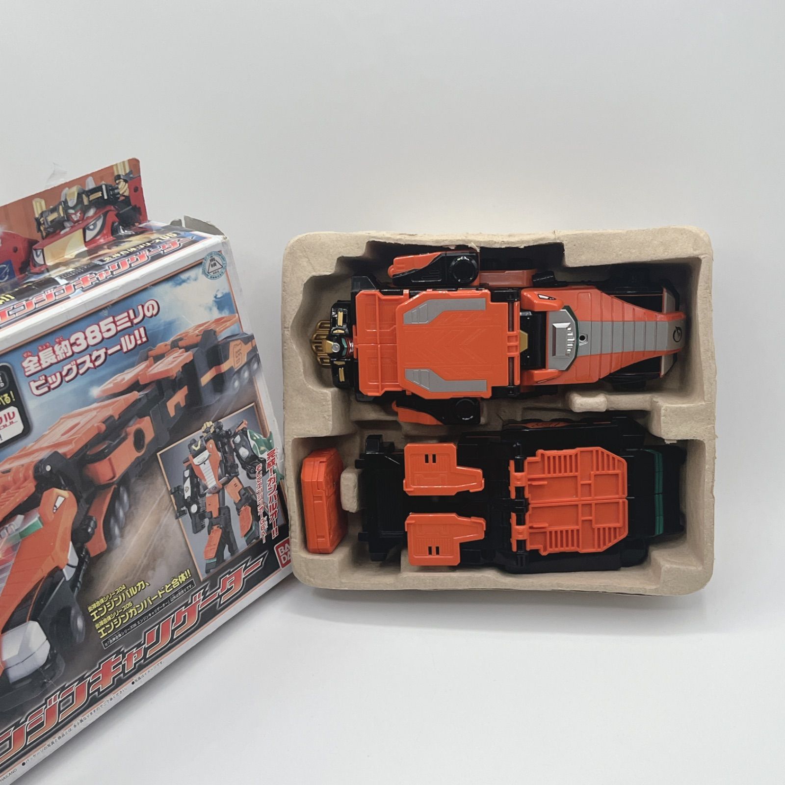 付属品欠品なし/DXエンジンソウル3個付き】炎神合体 DXガンバルオー 