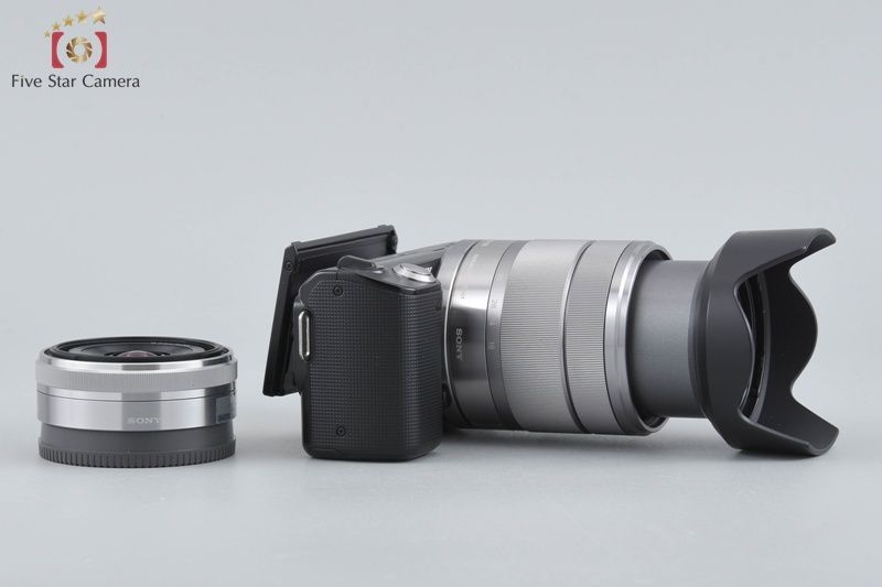 カメラ ソニー α NEX-5D ダブルレンズキット ブラック カメラ