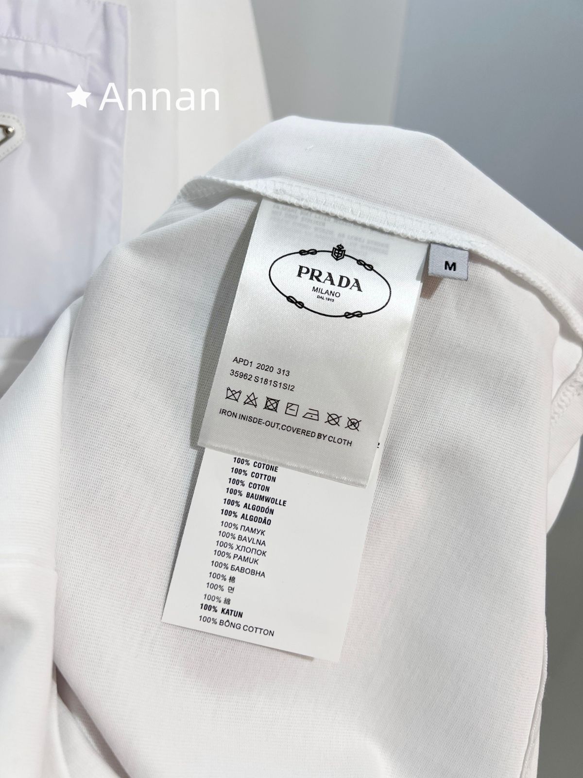 最終値下げ 新品 PRADA プラダ Tシャツ 半袖 夏服 トップス 男女兼用 
