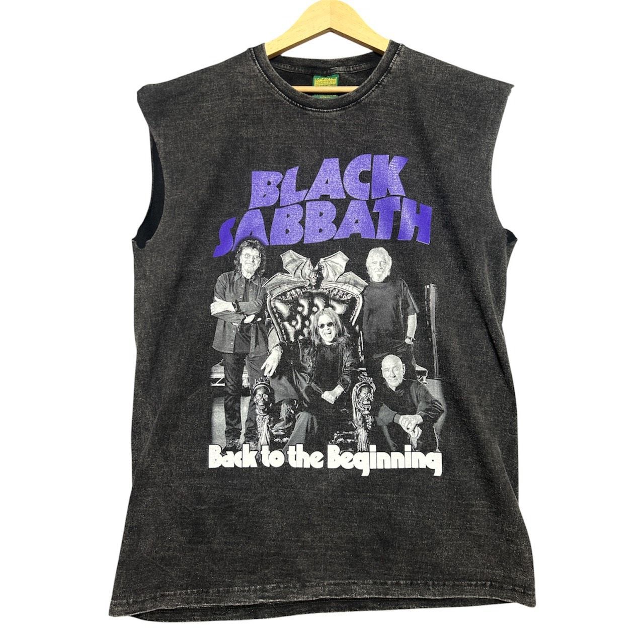 新品 ブラックサバス バンドTシャツ XL 黒 ノースリーブ カットオフ 