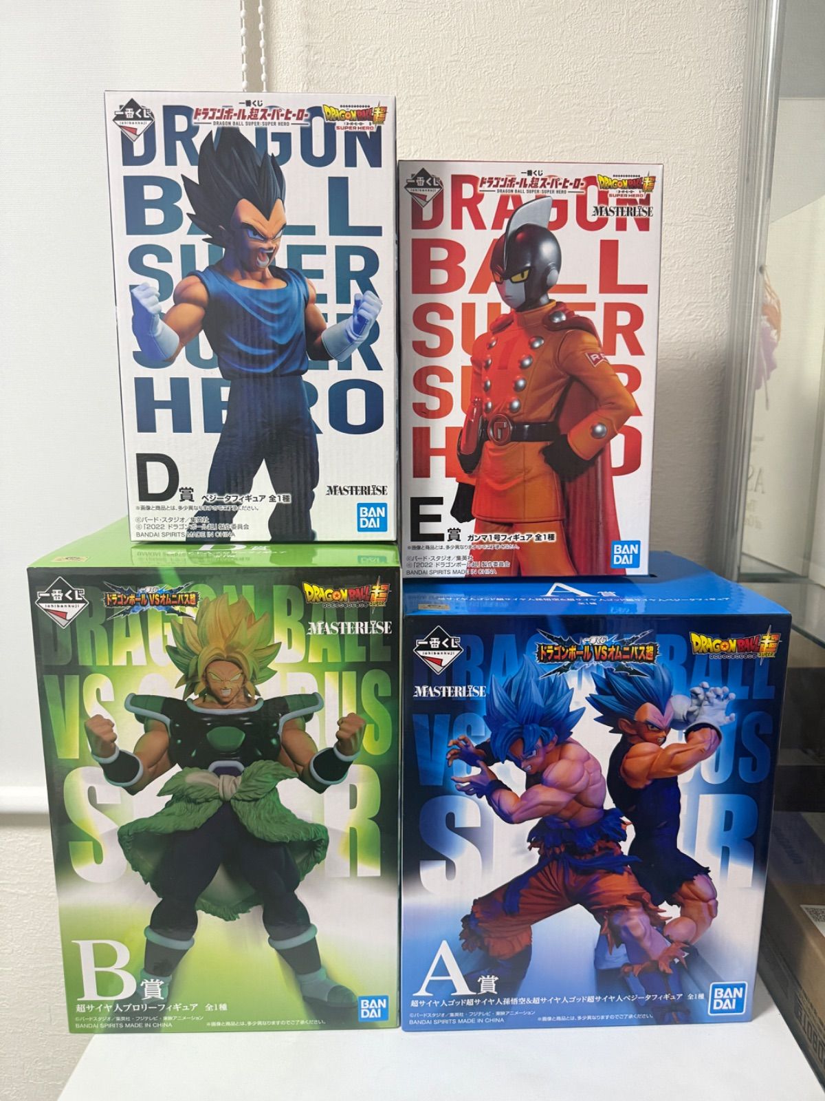 ドラゴンボール 一番くじ フィギュア4体セット A賞 B賞 D賞 E賞 