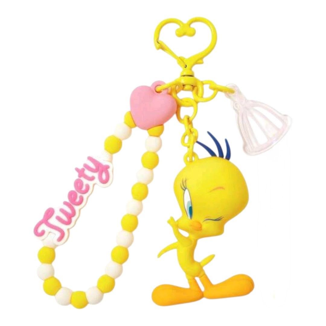 LOONEY TUNES TWEETY トゥイーティー キーホルダー 黄色 イエロー